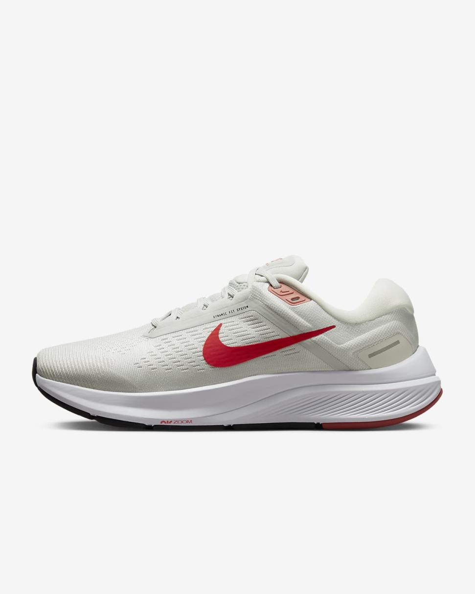 Nike Structure 24 Photon Dust/Platinum Tint/Black/Light Crimson | Mens Nike Running
