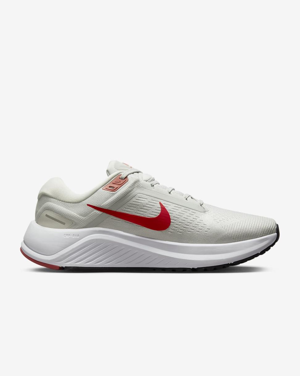 Nike Structure 24 Photon Dust/Platinum Tint/Black/Light Crimson | Mens Nike Running