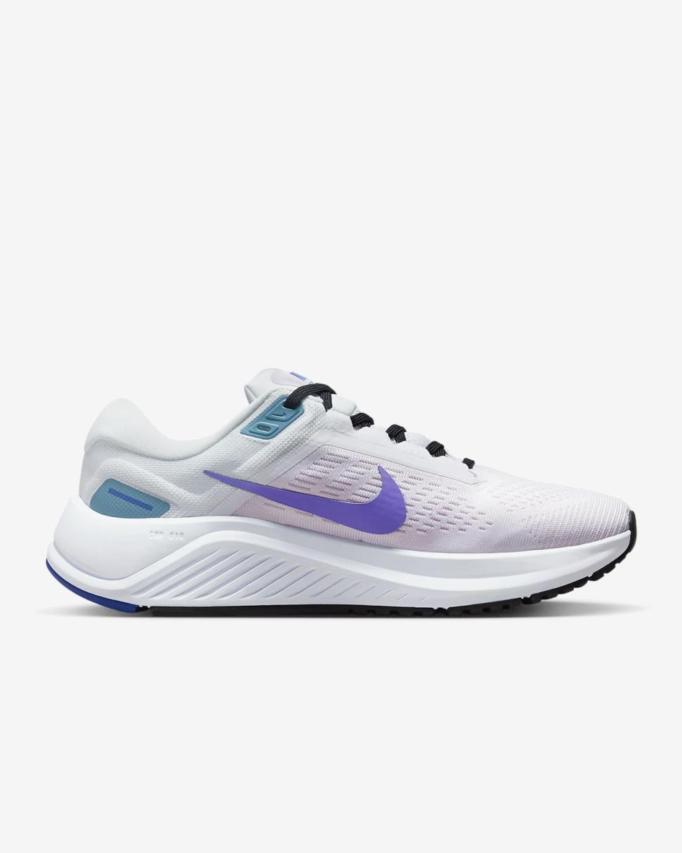 Nike Structure 24 White/Barely Grape/Cerulean/Psychic Purple | Womens Nike Running