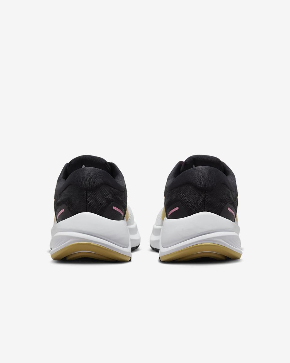 Nike Structure 24 White/Black/Pink Spell/Wheat Gold | Womens Nike Running