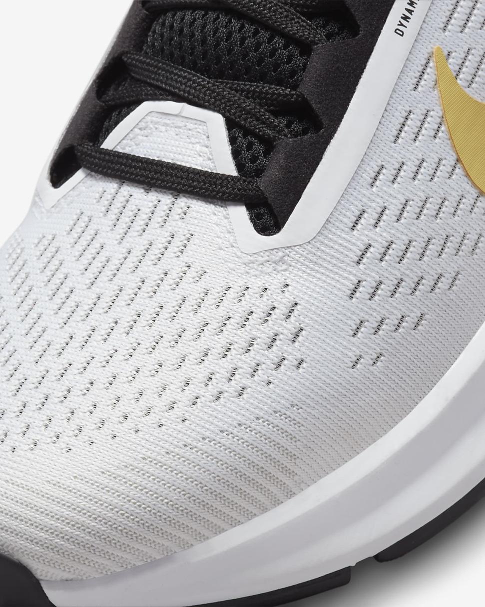 Nike Structure 24 White/Black/Pink Spell/Wheat Gold | Womens Nike Running