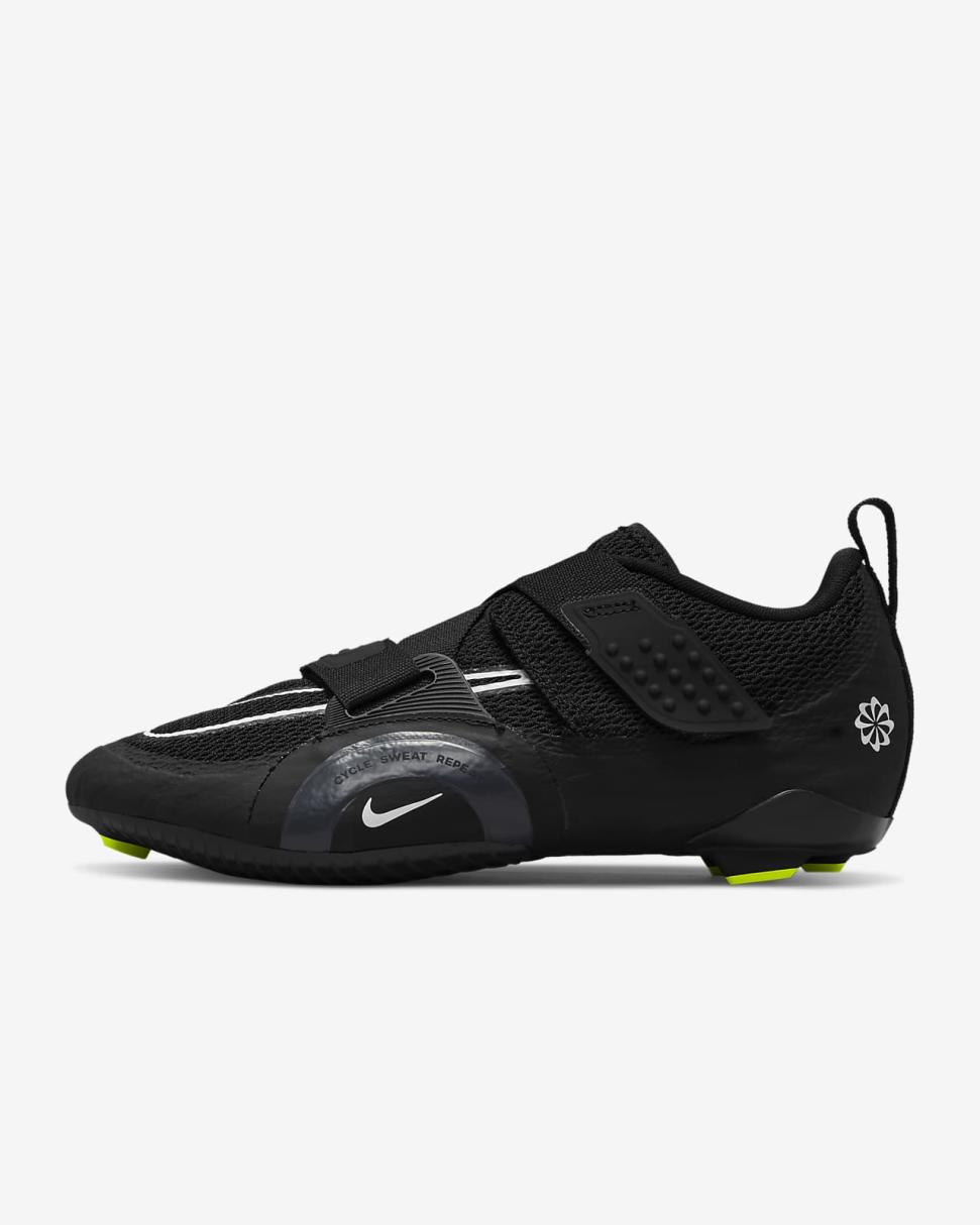 Nike SuperRep Cycle 2 Next Nature Black/Volt/Anthracite/White | Womens Nike Training & Gym