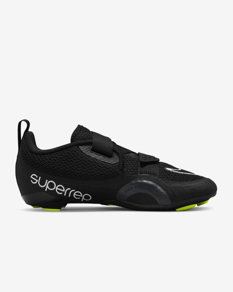 Nike SuperRep Cycle 2 Next Nature Black/Volt/Anthracite/White | Womens Nike Training & Gym