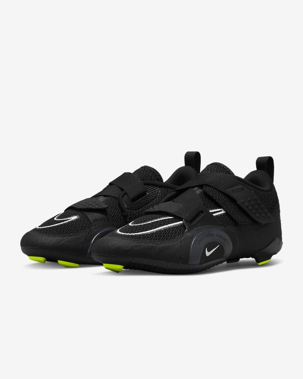 Nike SuperRep Cycle 2 Next Nature Black/Volt/Anthracite/White | Womens Nike Training & Gym