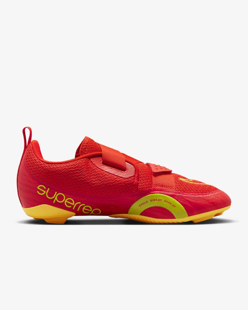 Nike SuperRep Cycle 2 Next Nature Picante Red/Laser Orange/Opti Yellow/Bright Cactus | Mens Nike Training & Gym