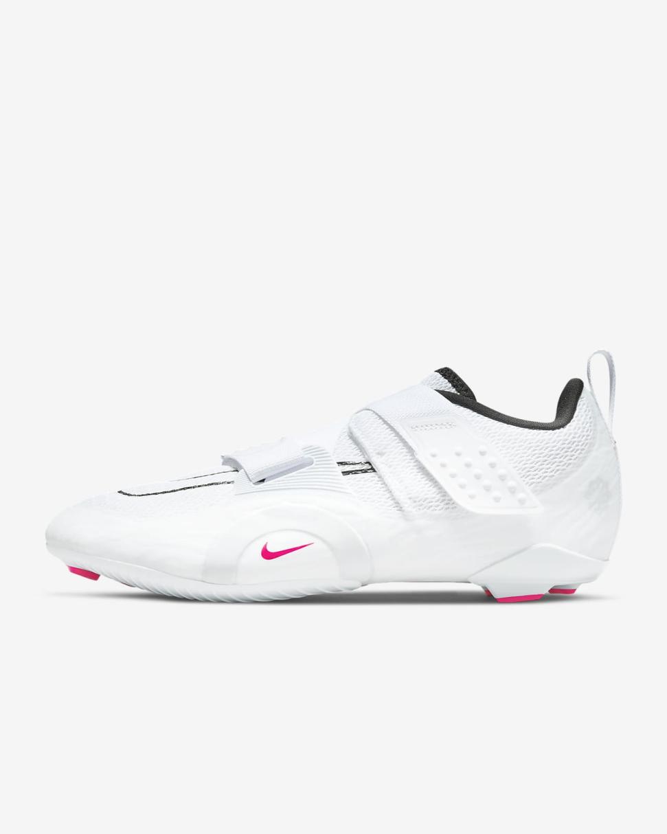 Nike SuperRep Cycle 2 Next Nature White/Siren Red/Black | Mens Nike Training & Gym