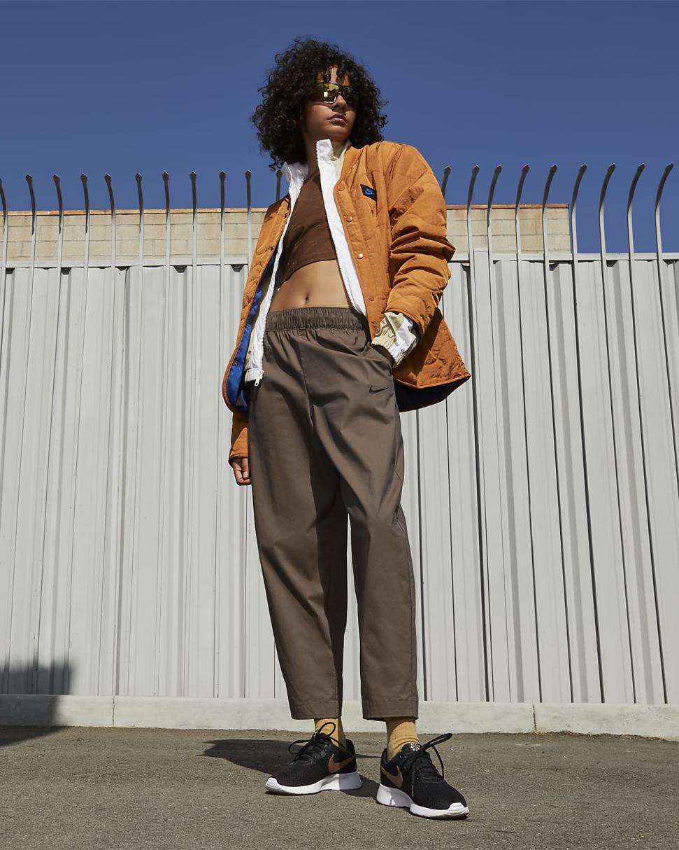 Nike Tanjun Black/Barely Volt/White/Metallic Red Bronze | Womens Nike Lifestyle