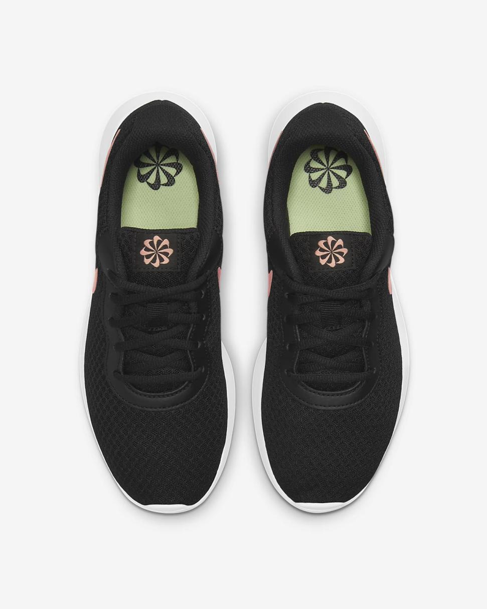 Nike Tanjun Black/Barely Volt/White/Metallic Red Bronze | Womens Nike Lifestyle