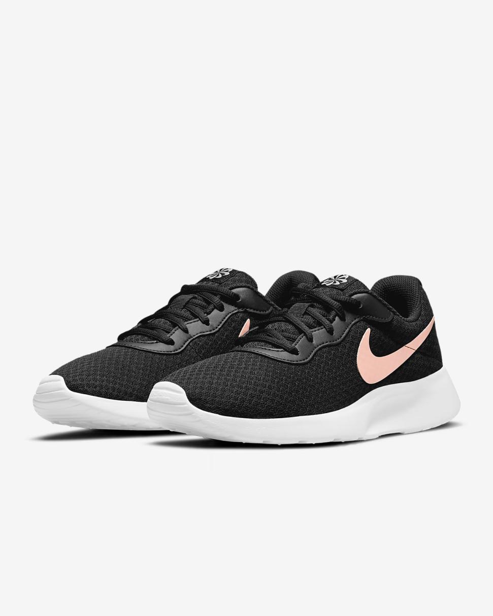 Nike Tanjun Black/Barely Volt/White/Metallic Red Bronze | Womens Nike Lifestyle