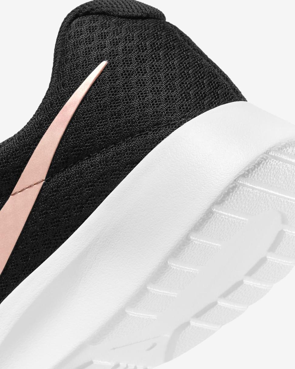 Nike Tanjun Black/Barely Volt/White/Metallic Red Bronze | Womens Nike Lifestyle