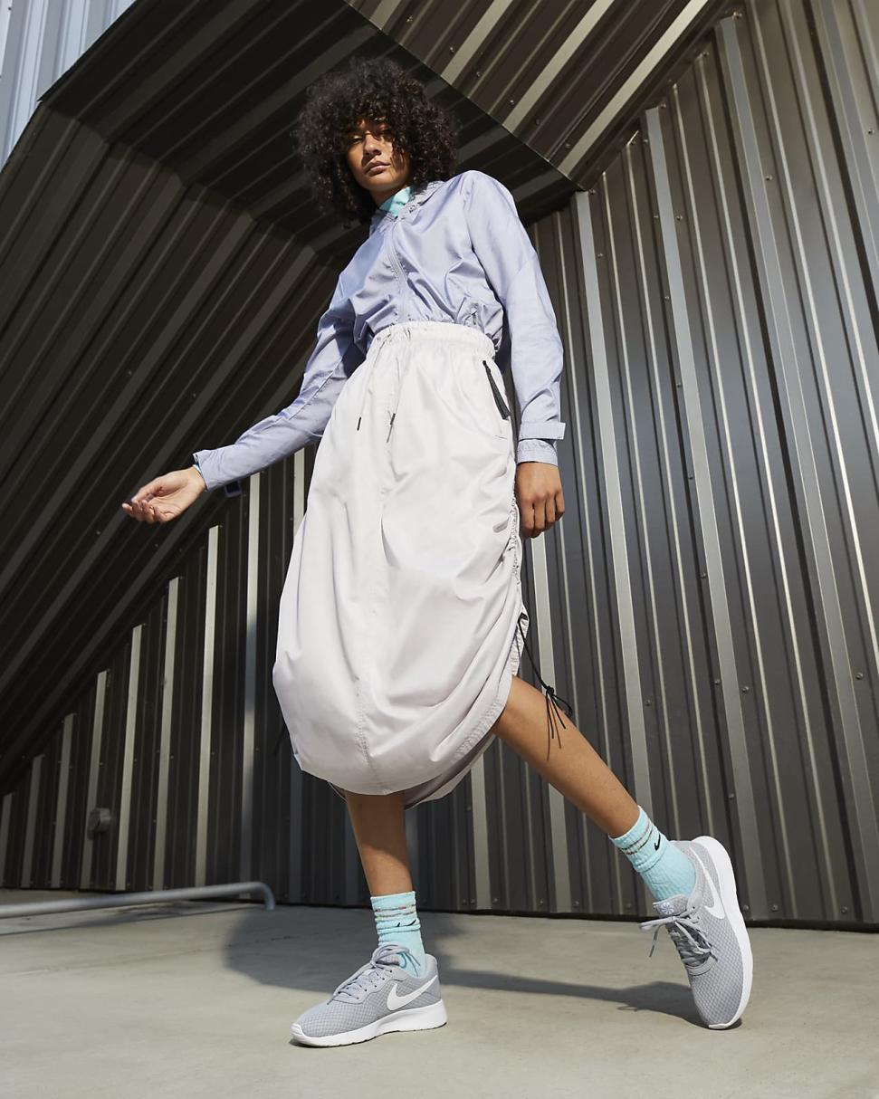 Nike Tanjun Wolf Grey/Barely Volt/Black/White | Womens Nike Lifestyle