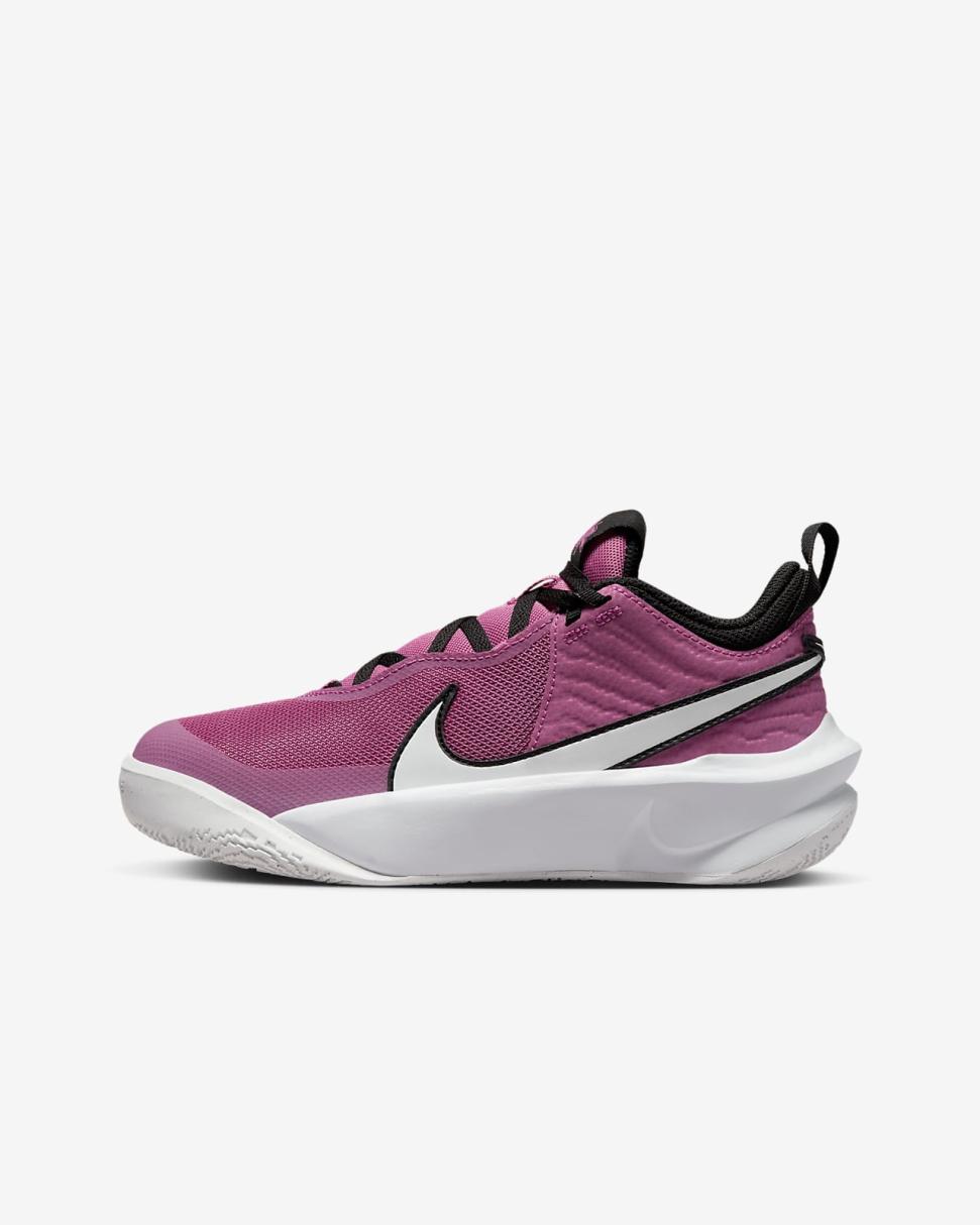 Nike Team Hustle D 10 Cosmic Fuchsia/Summit White/White | Kids Nike Basketball