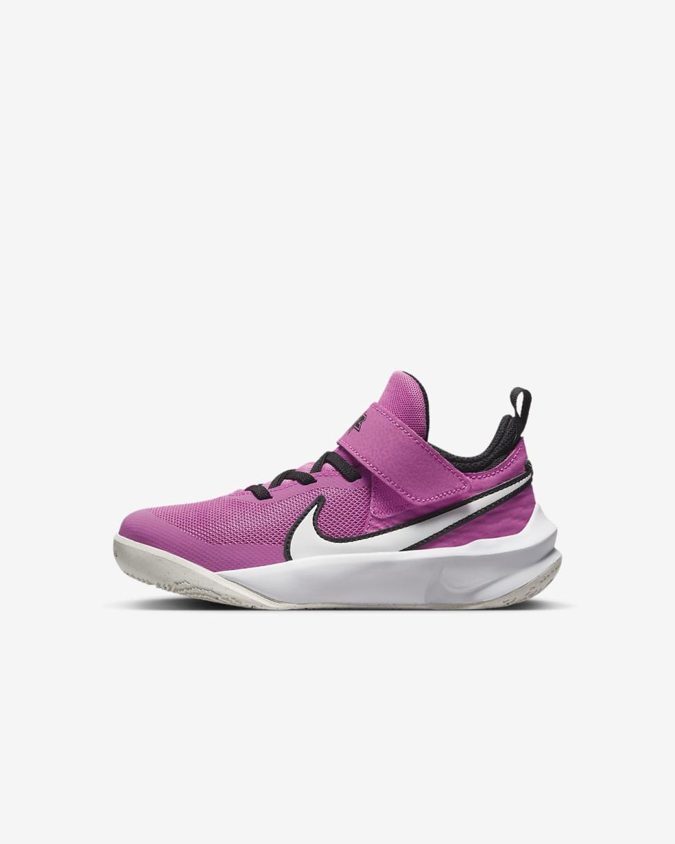 Nike Team Hustle D 10 Cosmic Fuchsia/Summit White/White | Kids Nike Basketball
