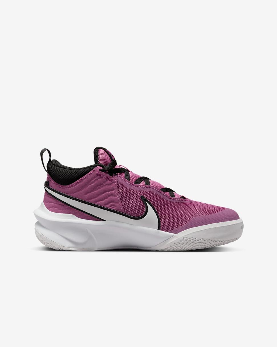 Nike Team Hustle D 10 Cosmic Fuchsia/Summit White/White | Kids Nike Basketball