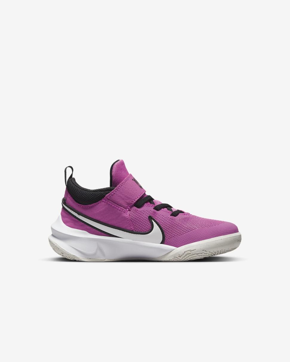 Nike Team Hustle D 10 Cosmic Fuchsia/Summit White/White | Kids Nike Basketball
