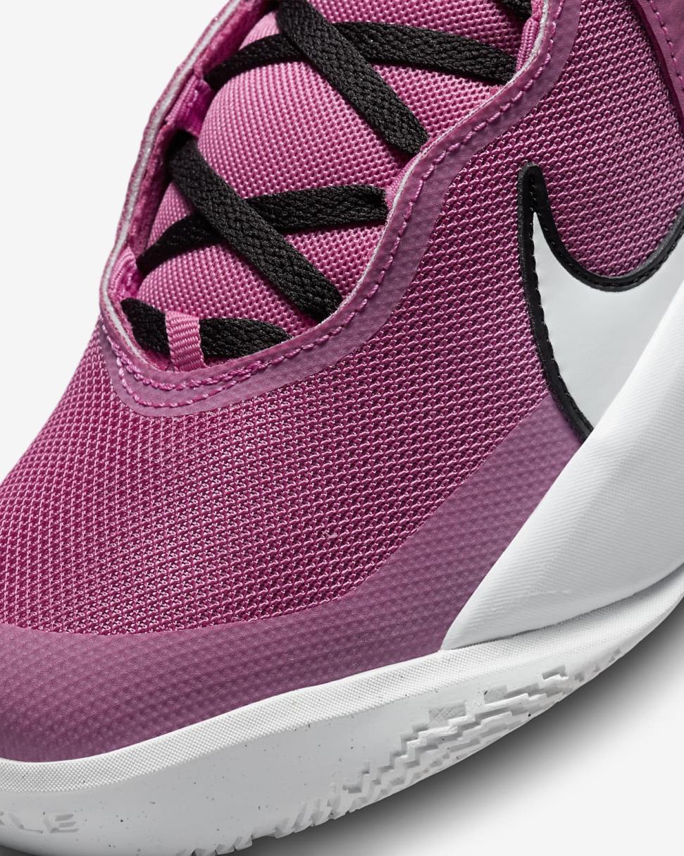Nike Team Hustle D 10 Cosmic Fuchsia/Summit White/White | Kids Nike Basketball