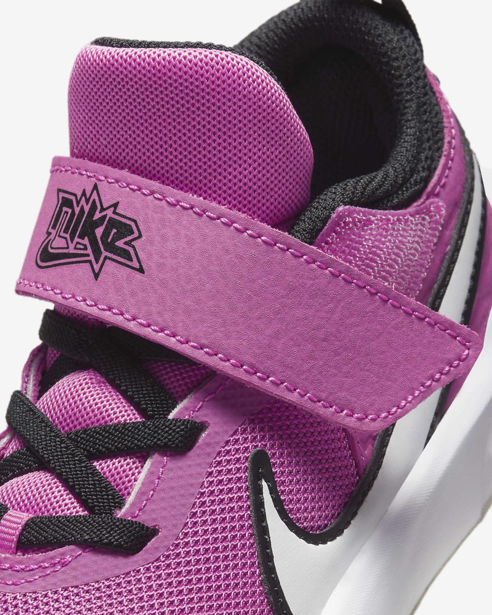 Nike Team Hustle D 10 Cosmic Fuchsia/Summit White/White | Kids Nike Basketball