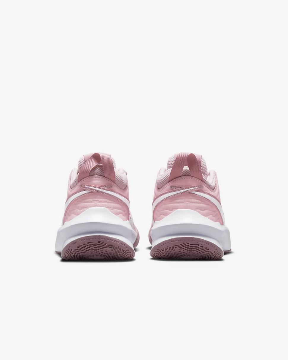 Nike Team Hustle D 10 Pink Foam/Medium Soft Pink/Elemental Pink/White | Kids Nike Basketball