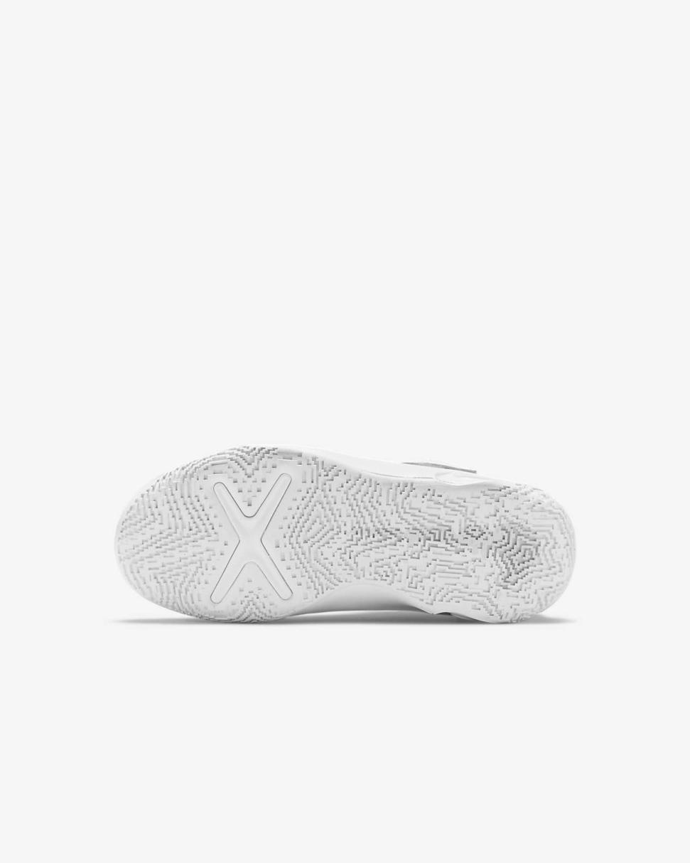 Nike Team Hustle D 10 White/Photon Dust/Volt/White | Kids Nike Basketball