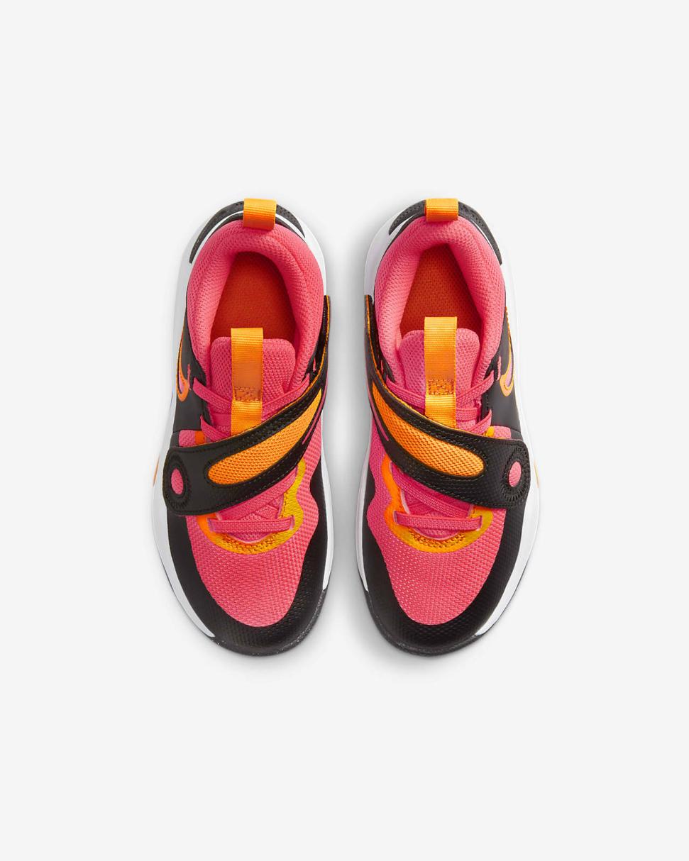 Nike Team Hustle D 11 Black/Vivid Orange/White/Hot Punch | Kids Nike First Day Kicks