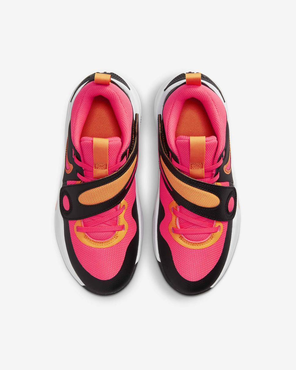 Nike Team Hustle D 11 Black/Vivid Orange/White/Hot Punch | Kids Nike First Day Kicks