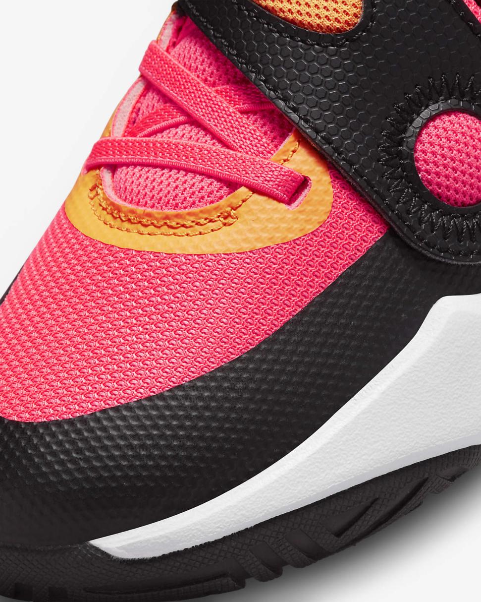 Nike Team Hustle D 11 Black/Vivid Orange/White/Hot Punch | Kids Nike First Day Kicks