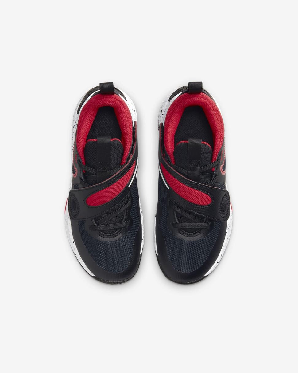 Nike Team Hustle D 11 Black/White/University Red | Kids Nike First Day Kicks