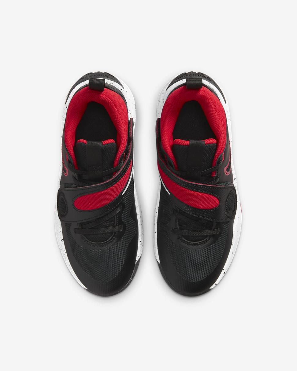Nike Team Hustle D 11 Black/White/University Red | Kids Nike First Day Kicks