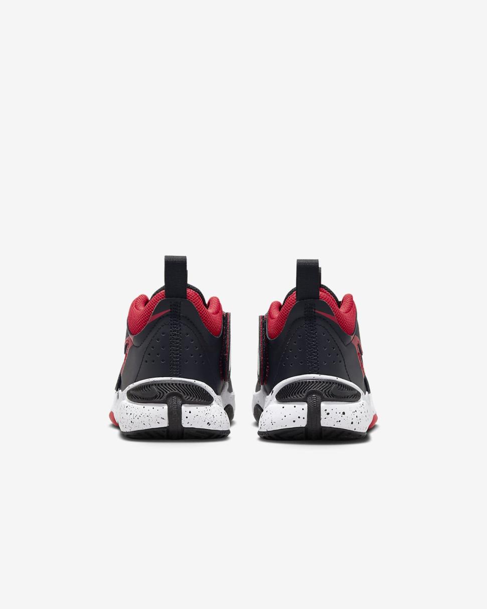 Nike Team Hustle D 11 Black/White/University Red | Kids Nike First Day Kicks