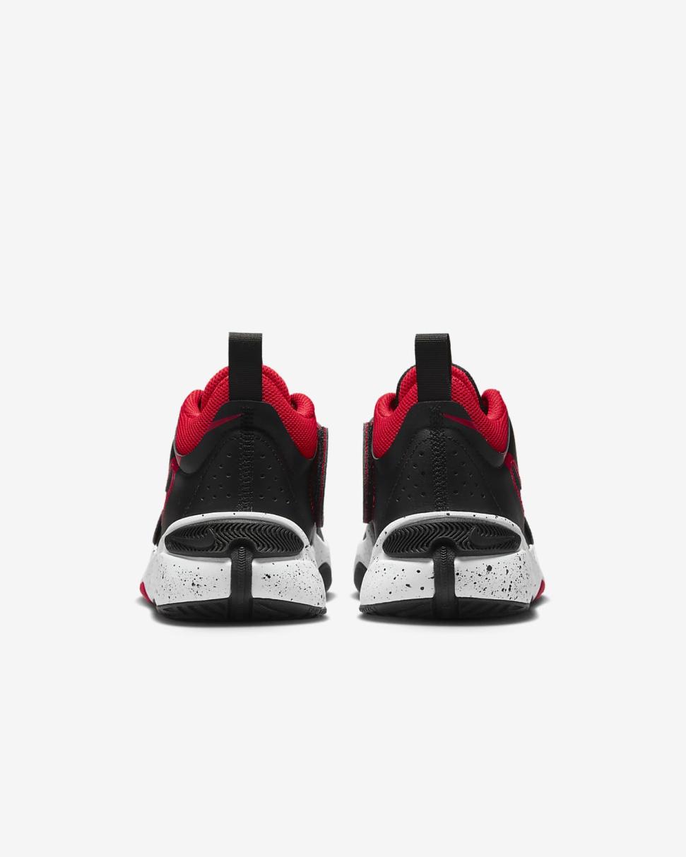 Nike Team Hustle D 11 Black/White/University Red | Kids Nike First Day Kicks