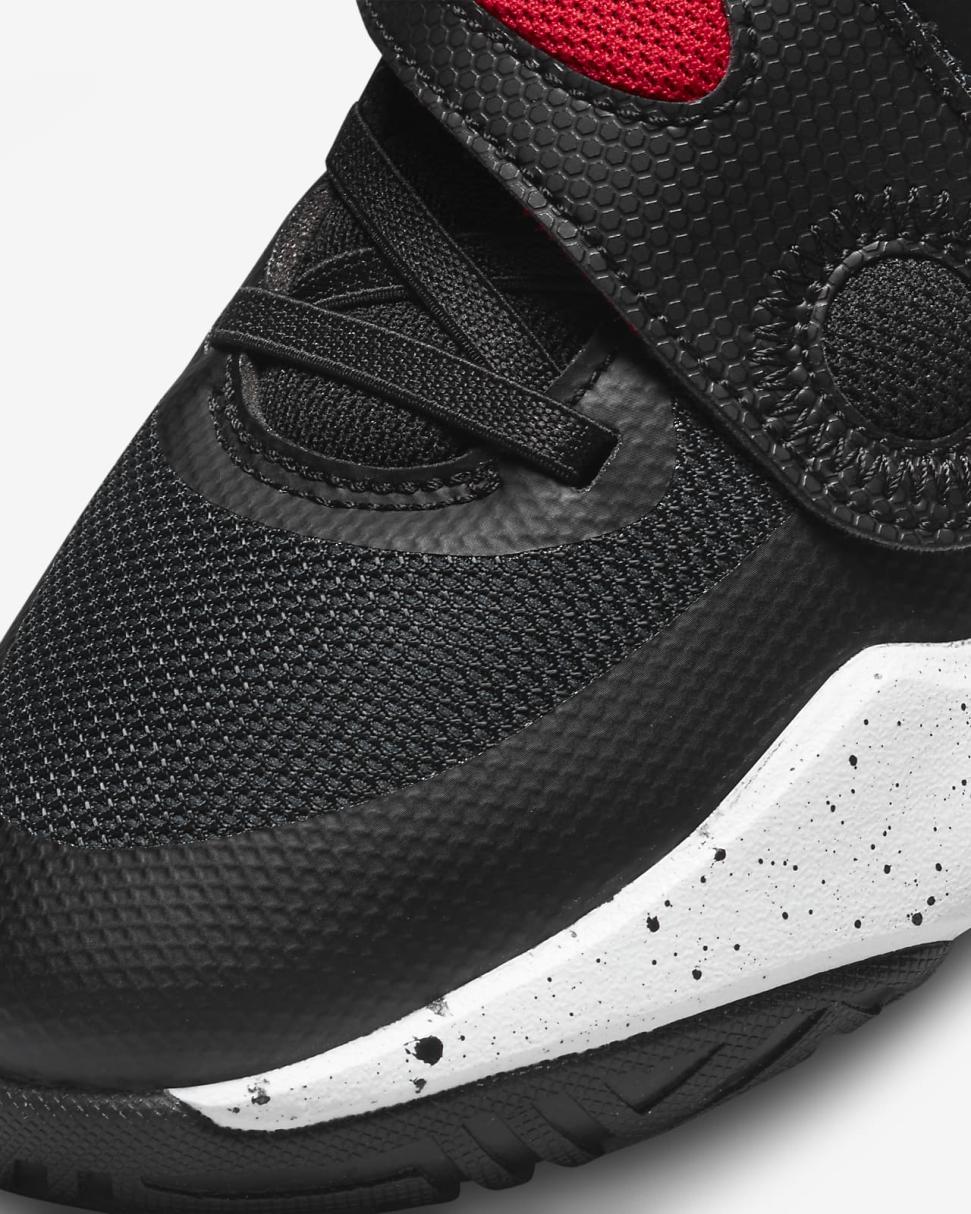 Nike Team Hustle D 11 Black/White/University Red | Kids Nike First Day Kicks