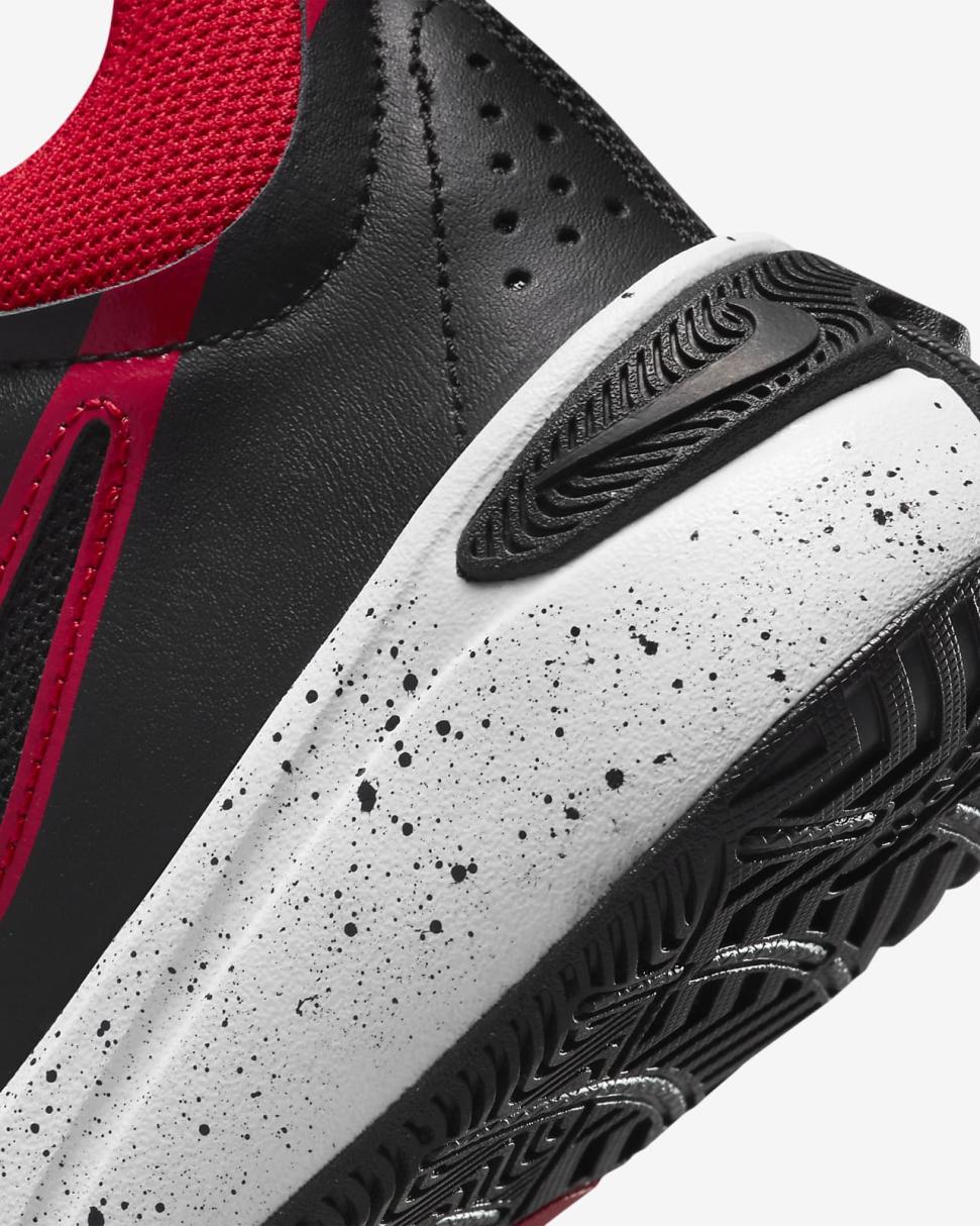 Nike Team Hustle D 11 Black/White/University Red | Kids Nike First Day Kicks