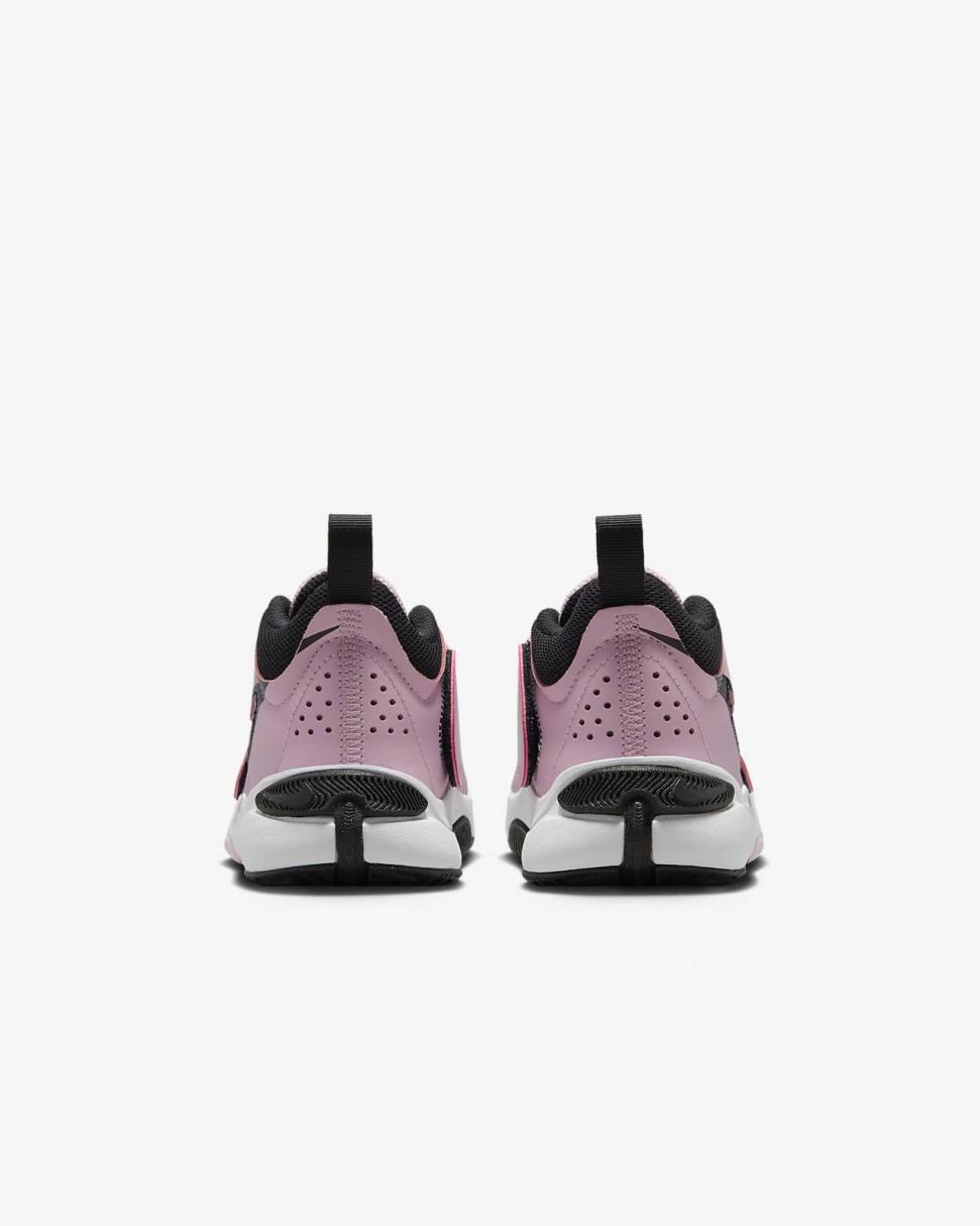 Nike Team Hustle D 11 Pink Foam/White/Black/Summit White | Kids Nike First Day Kicks