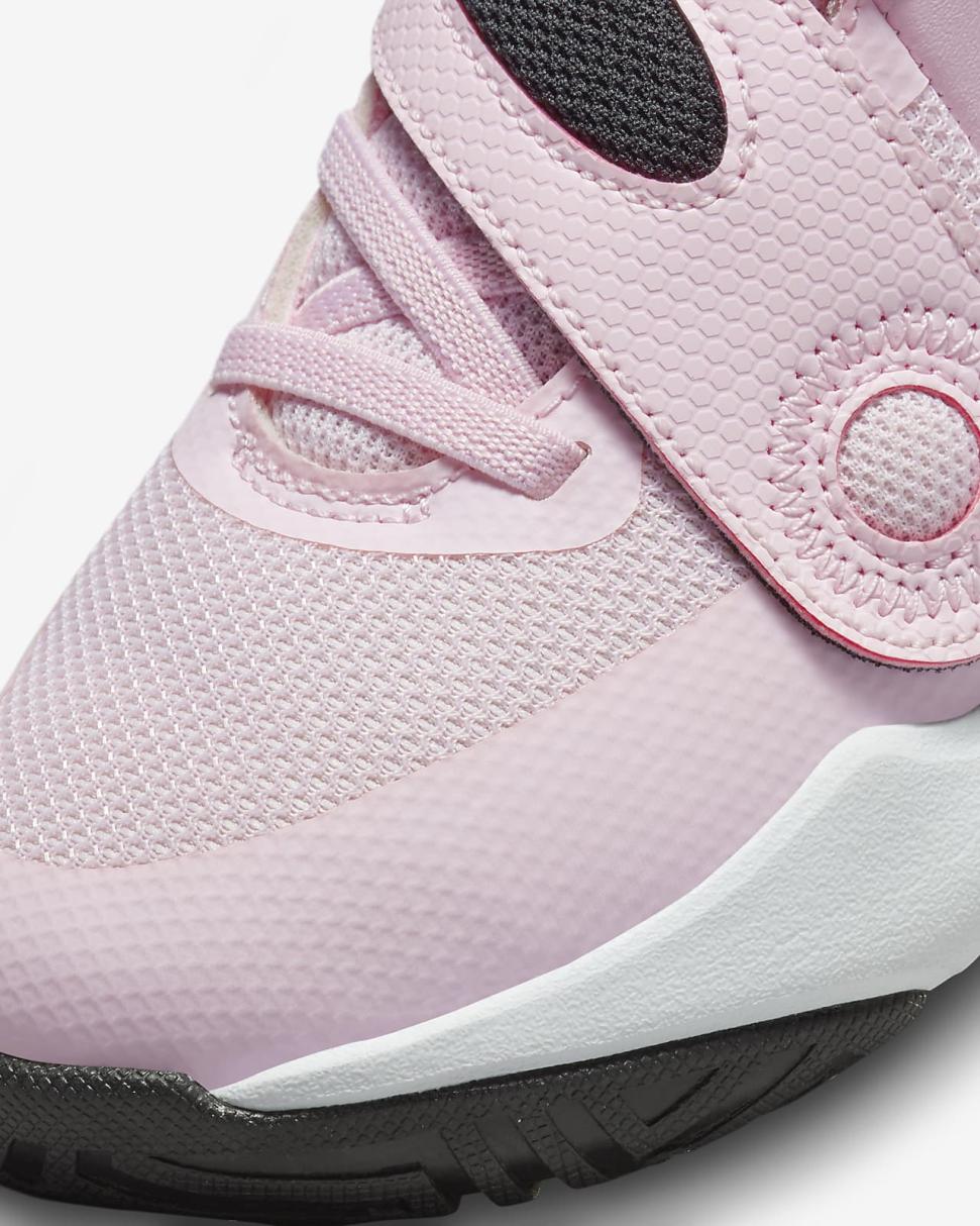 Nike Team Hustle D 11 Pink Foam/White/Black/Summit White | Kids Nike First Day Kicks