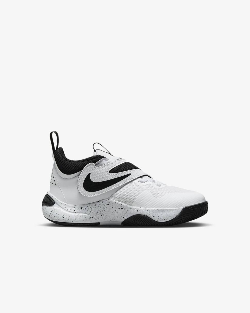 Nike Team Hustle D 11 White/Black | Kids Nike First Day Kicks