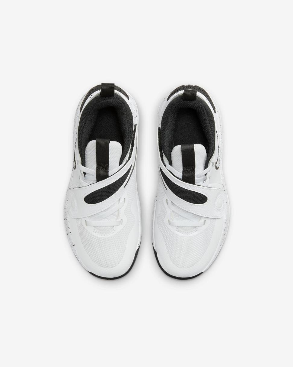 Nike Team Hustle D 11 White/Black | Kids Nike First Day Kicks