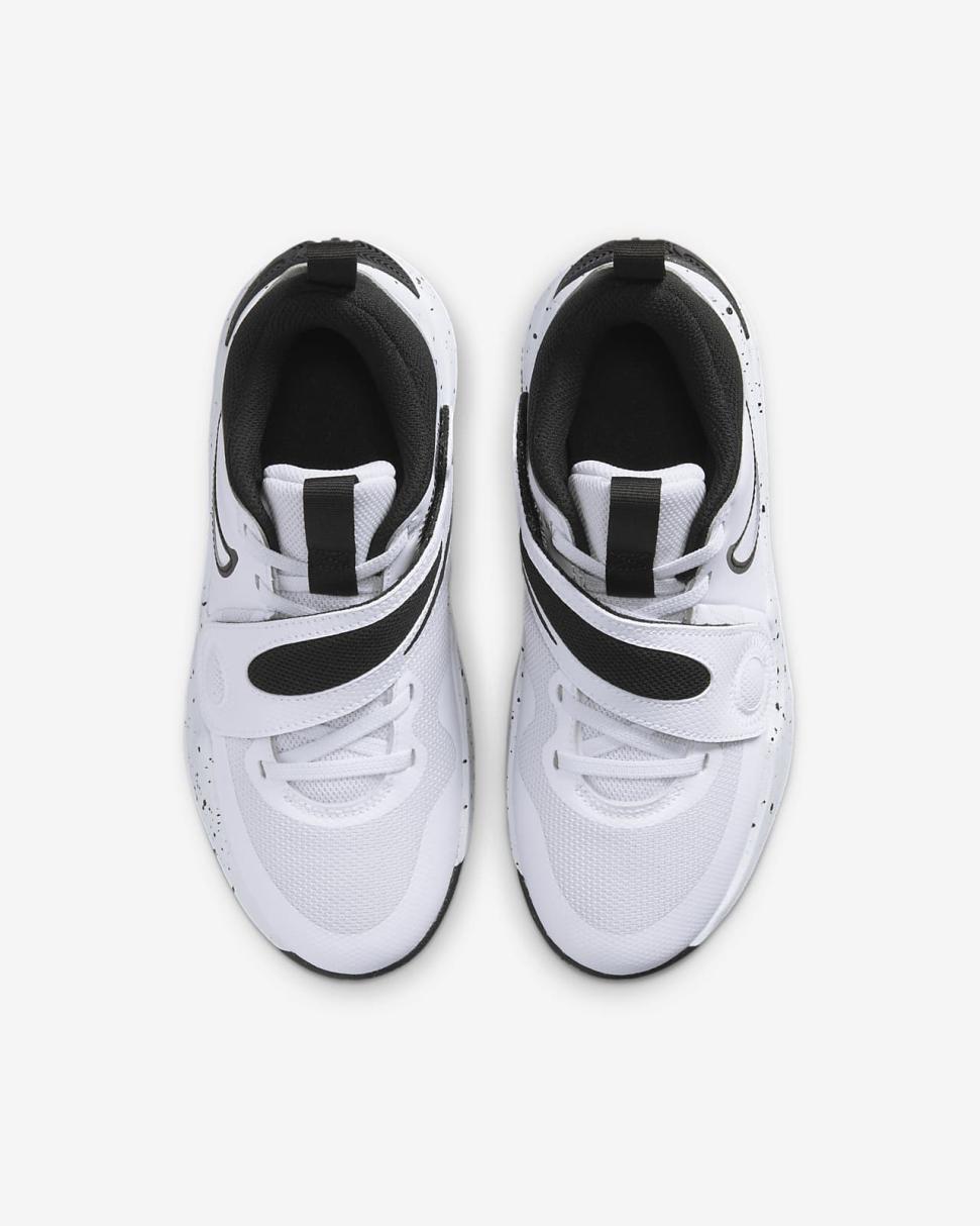 Nike Team Hustle D 11 White/Black | Kids Nike First Day Kicks