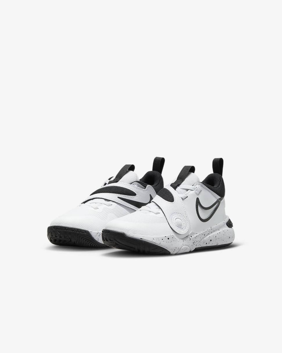 Nike Team Hustle D 11 White/Black | Kids Nike First Day Kicks