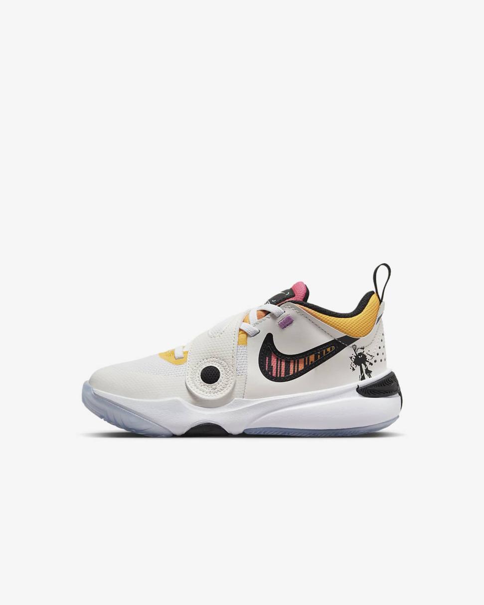 Nike Team Hustle D 11 White/White/Phantom/Black | Kids Nike Basketball