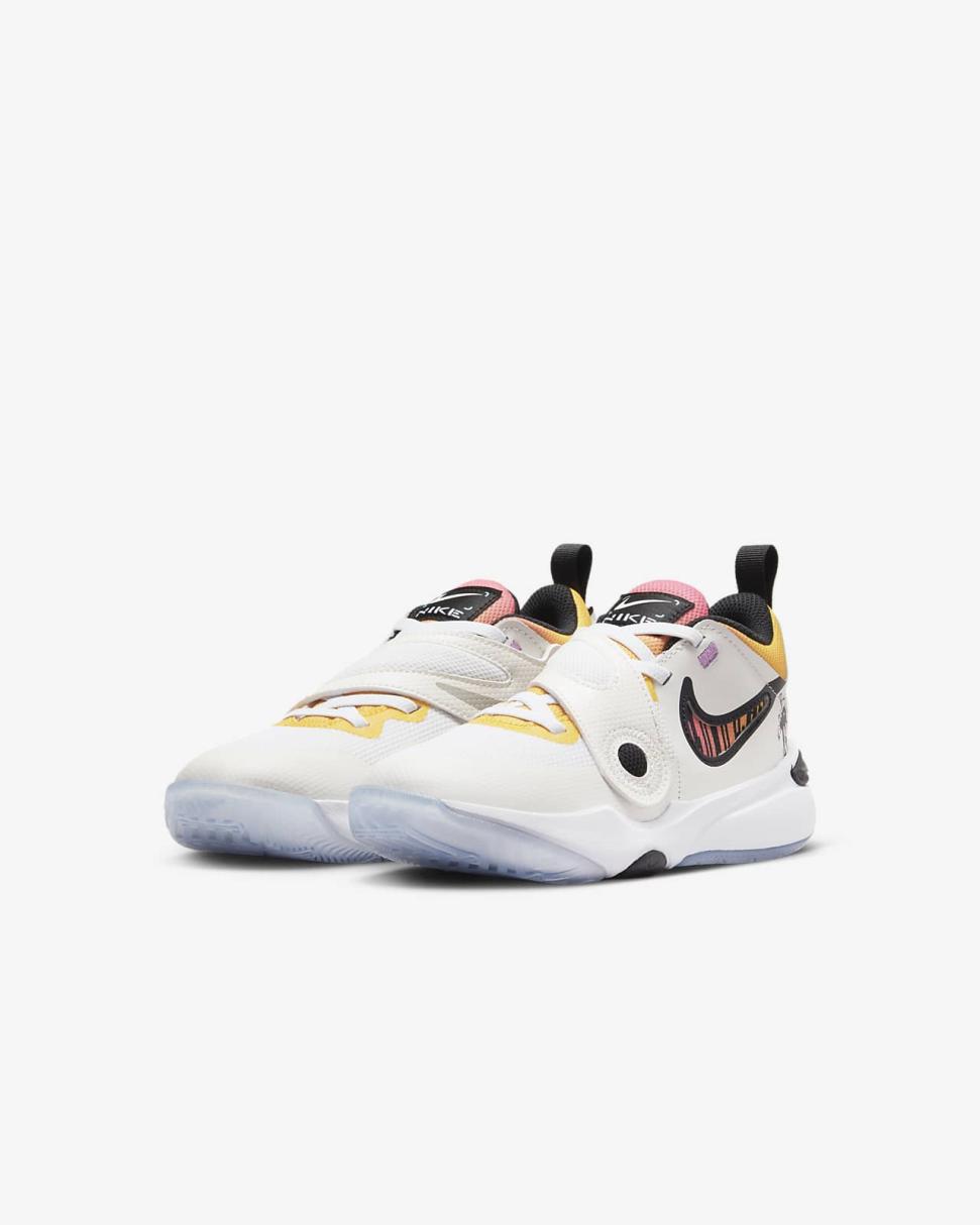 Nike Team Hustle D 11 White/White/Phantom/Black | Kids Nike Basketball