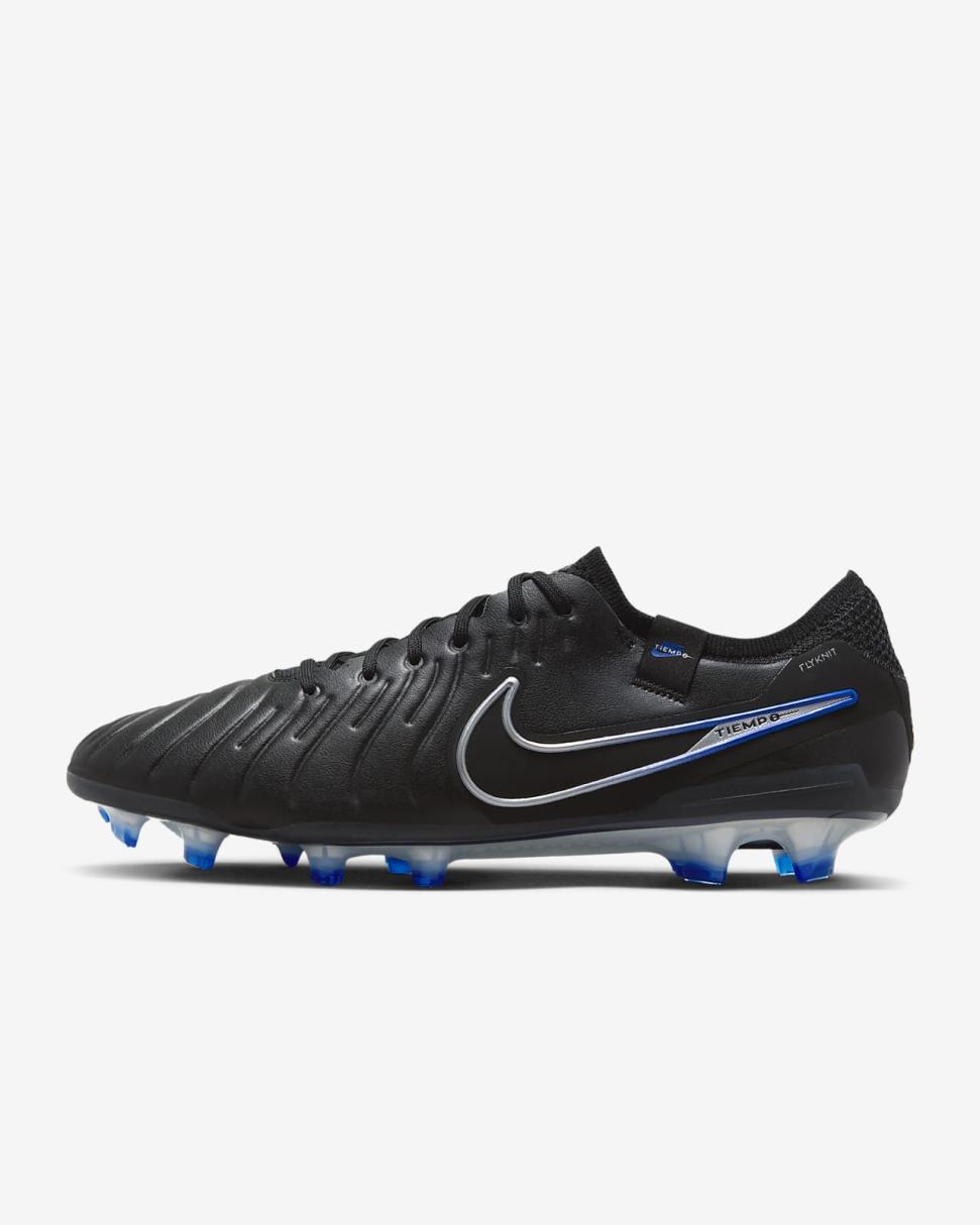 Nike Tiempo Legend 10 Elite Black/Hyper Royal/Chrome | Mens Nike Soccer