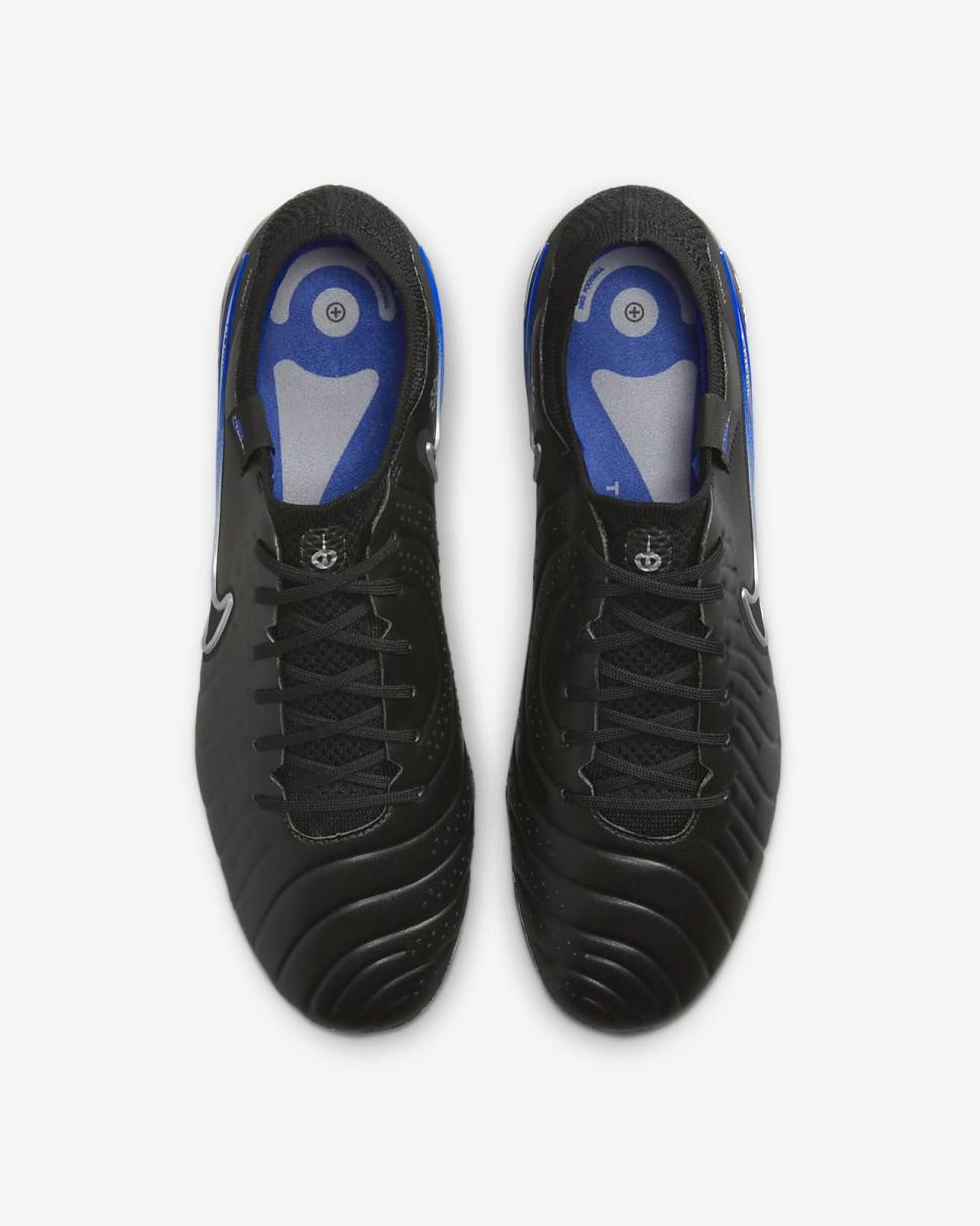Nike Tiempo Legend 10 Elite Black/Hyper Royal/Chrome | Mens Nike Soccer