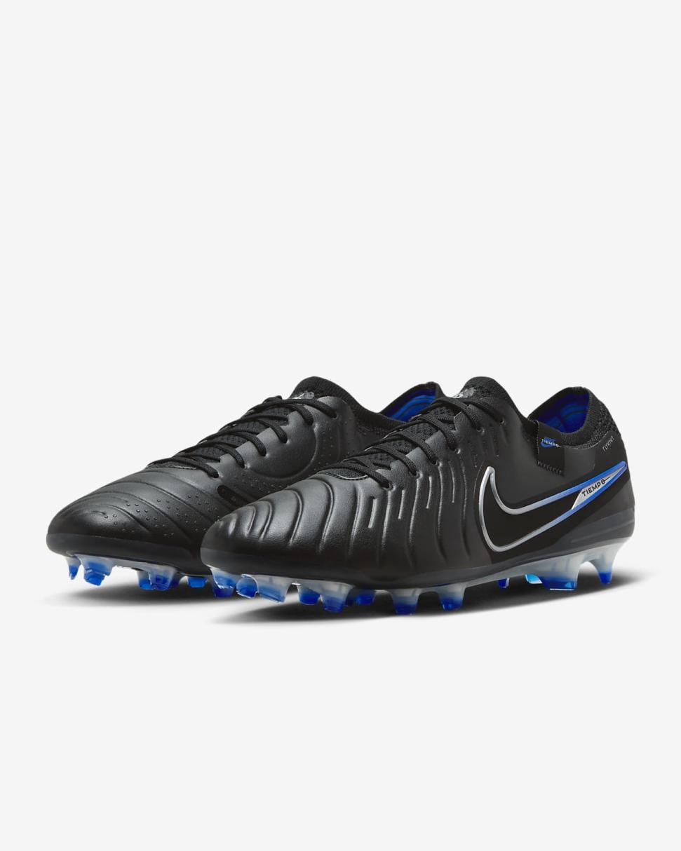 Nike Tiempo Legend 10 Elite Black/Hyper Royal/Chrome | Mens Nike Soccer