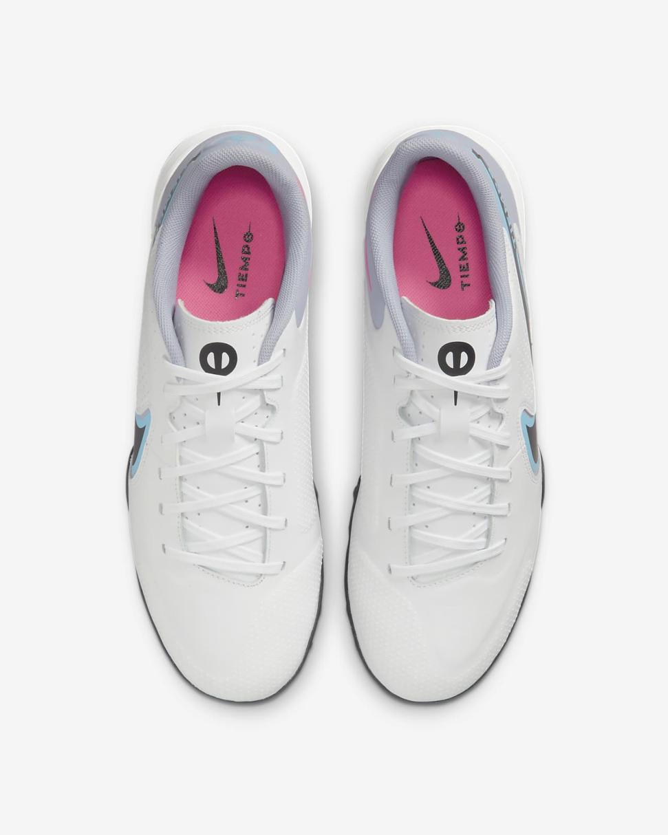 Nike Tiempo Legend 9 Academy TF White/Baltic Blue/Pink Blast/Black | Mens Nike Soccer