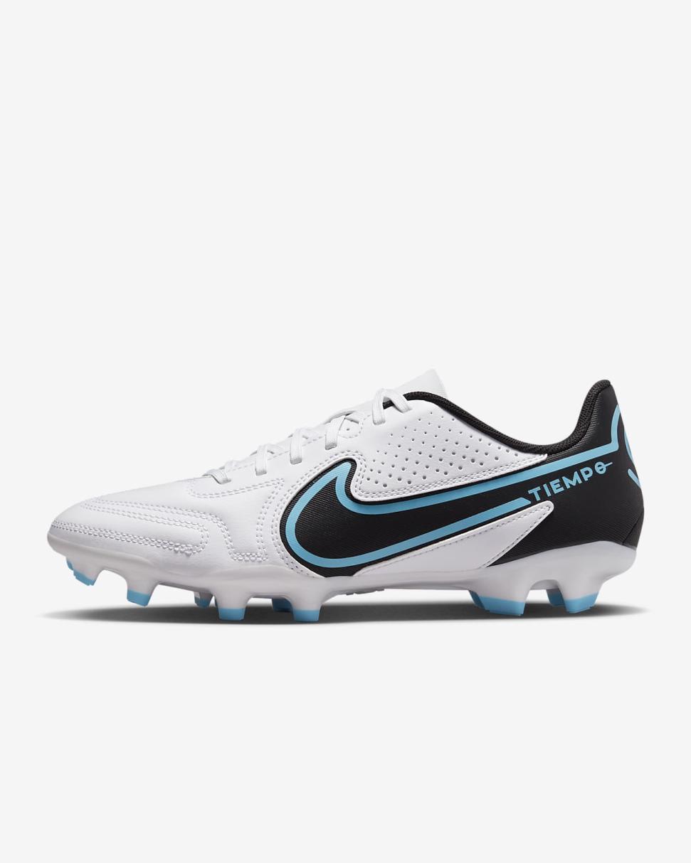 Nike Tiempo Legend 9 Club MG White/Baltic Blue/Pink Blast/Black | Mens Nike Soccer