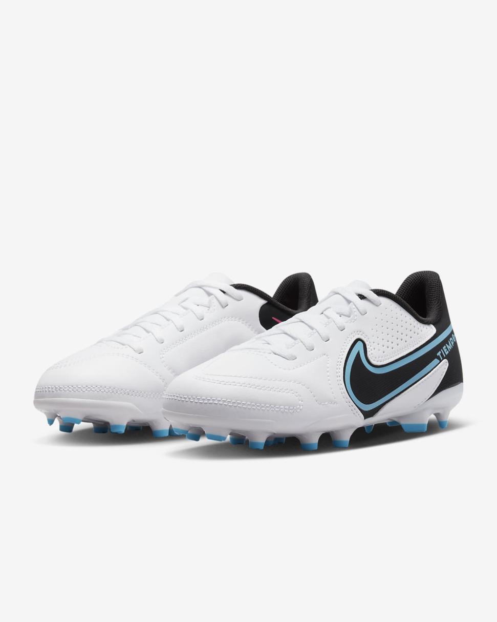 Nike Tiempo Legend 9 Club MG White/Baltic Blue/Pink Blast/Black | Mens Nike Soccer