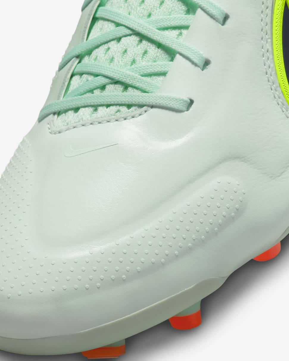 Nike Tiempo Legend 9 Elite FG Barely Green/Total Orange/Blackened Blue | Mens Nike Soccer