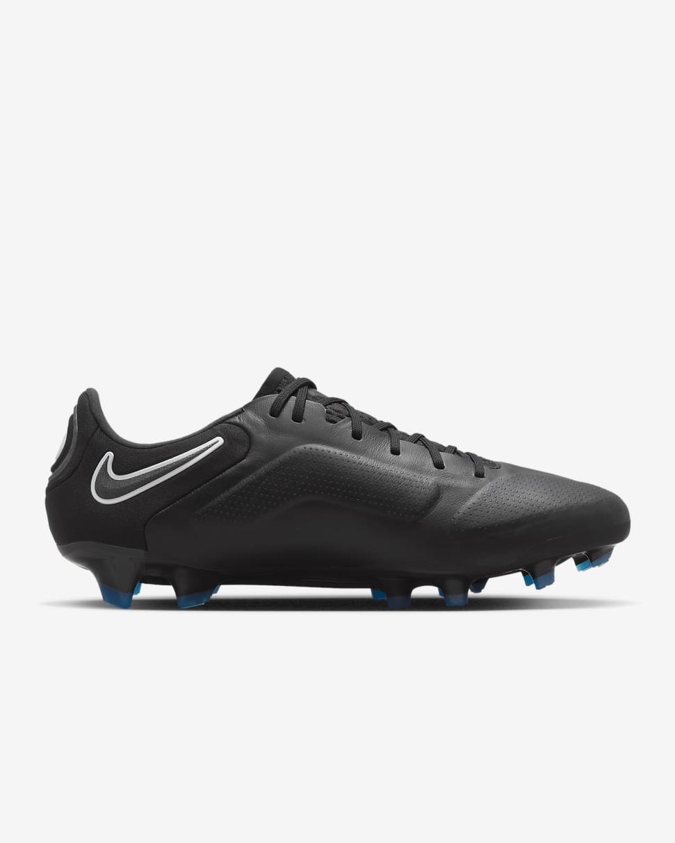 Nike Tiempo Legend 9 Elite FG Black/Summit White/Light Photo Blue/Dark Smoke Grey | Mens Nike Soccer
