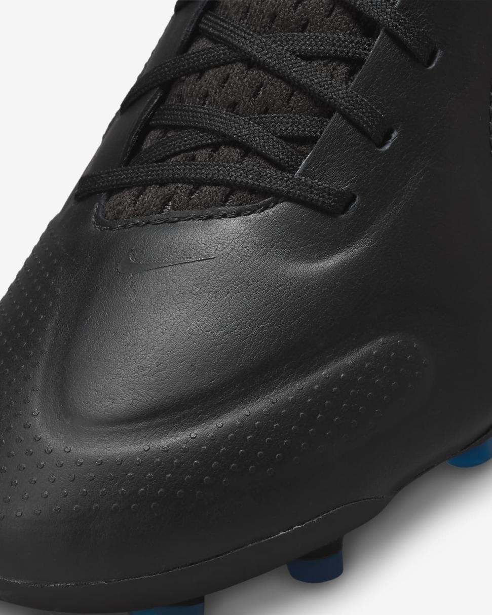 Nike Tiempo Legend 9 Elite FG Black/Summit White/Light Photo Blue/Dark Smoke Grey | Mens Nike Soccer