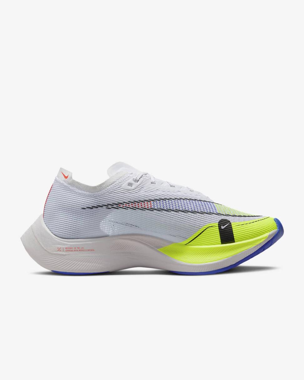 Nike Vaporfly 2 White/Volt/Racer Blue/Black | Womens Nike Running